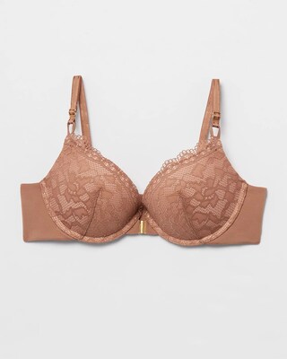 Push-Up Front-Close Bra with Lace click to view larger image.