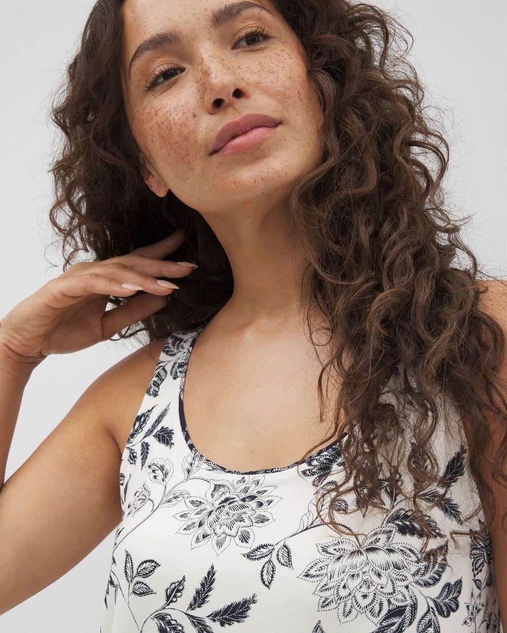 Cool Nights Pajama Tank With Piping