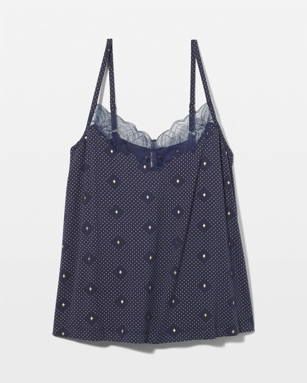Cool Nights Lace-Trim Pajama Cami