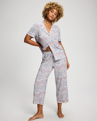 Piped Crop Pajama Pants