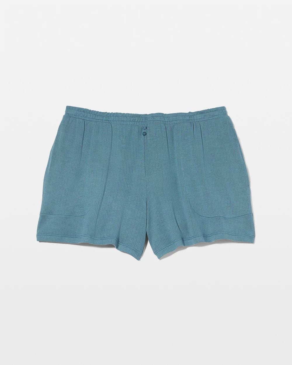 Lightweight Rib Knit Pajama Shorts