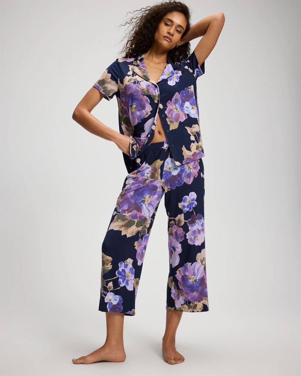 Cropped Pajama Pants