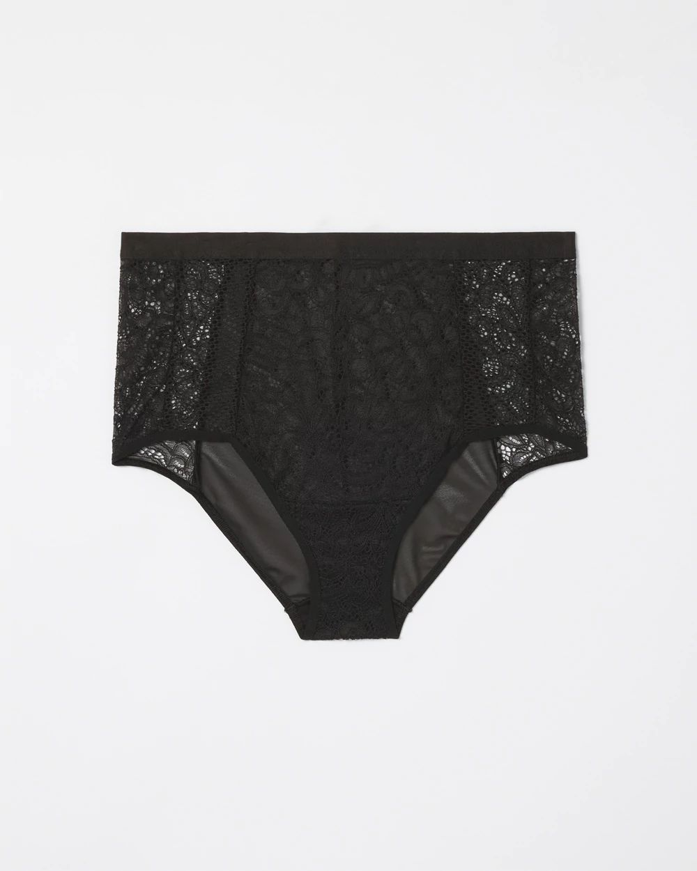 Mixed Media High-Waist Brief Panty