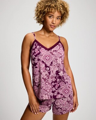 Cool Nights Lace Trim Soft Support Pajama Cami