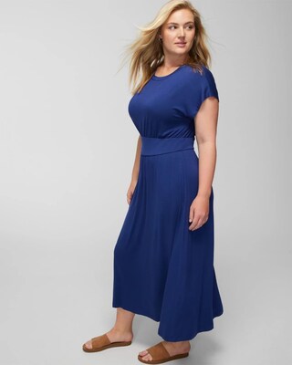 Classic Crewneck Midi Bra Dress