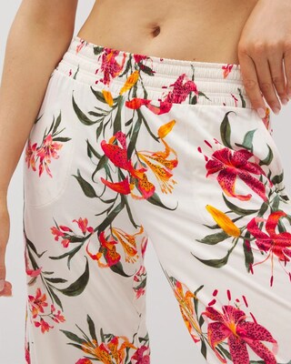 Cropped Pajama Pants click to view larger image.