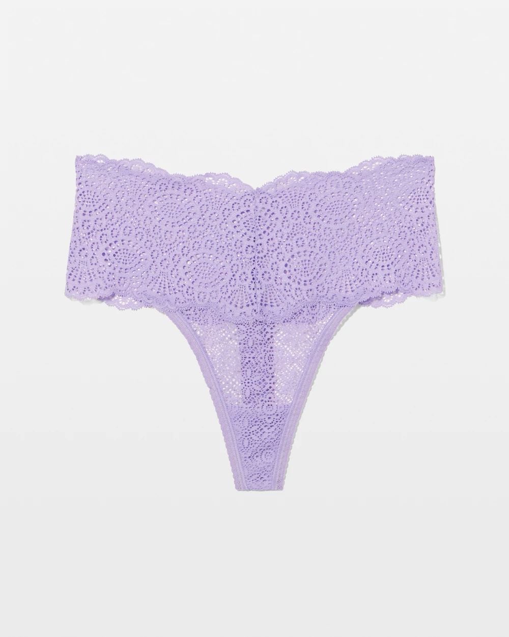 Embraceable Crochet Lace High-Waist Thong Panty