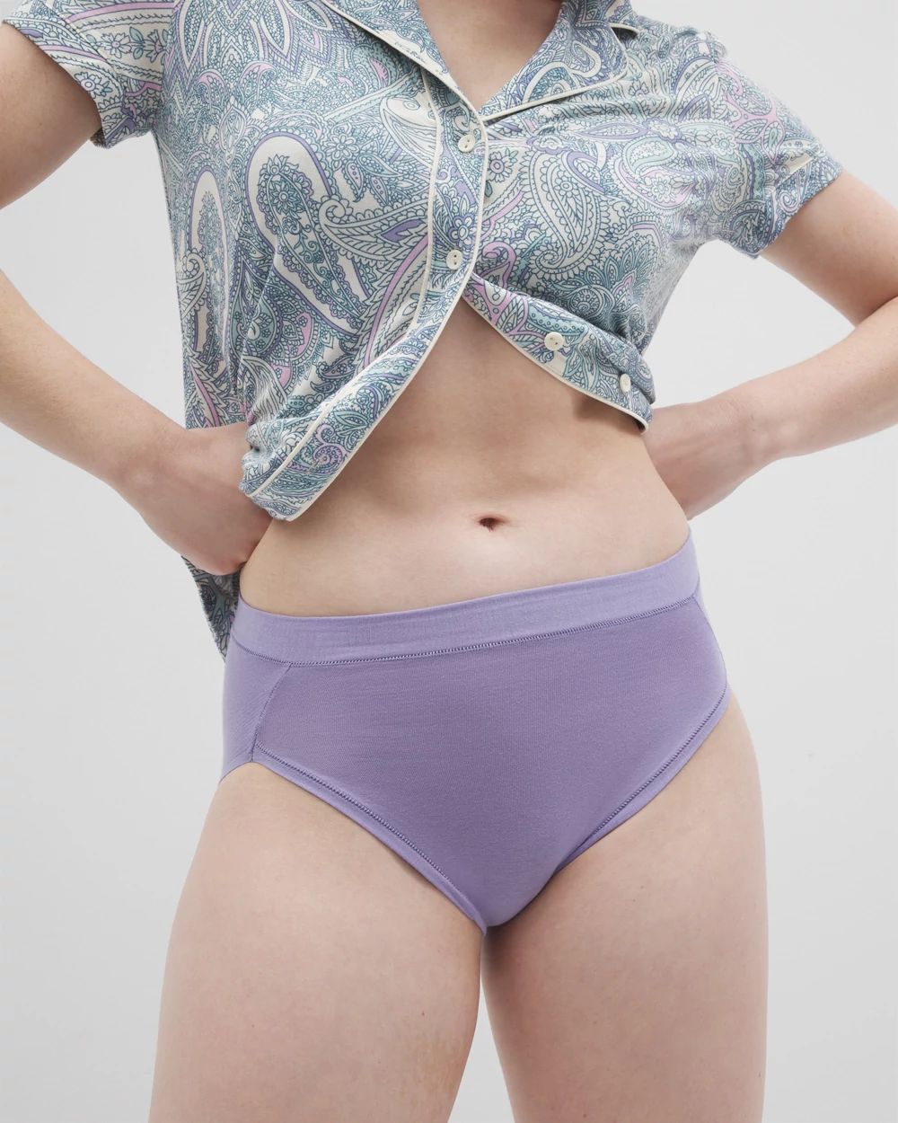 Vanishing Edge Cotton High-Leg Panty