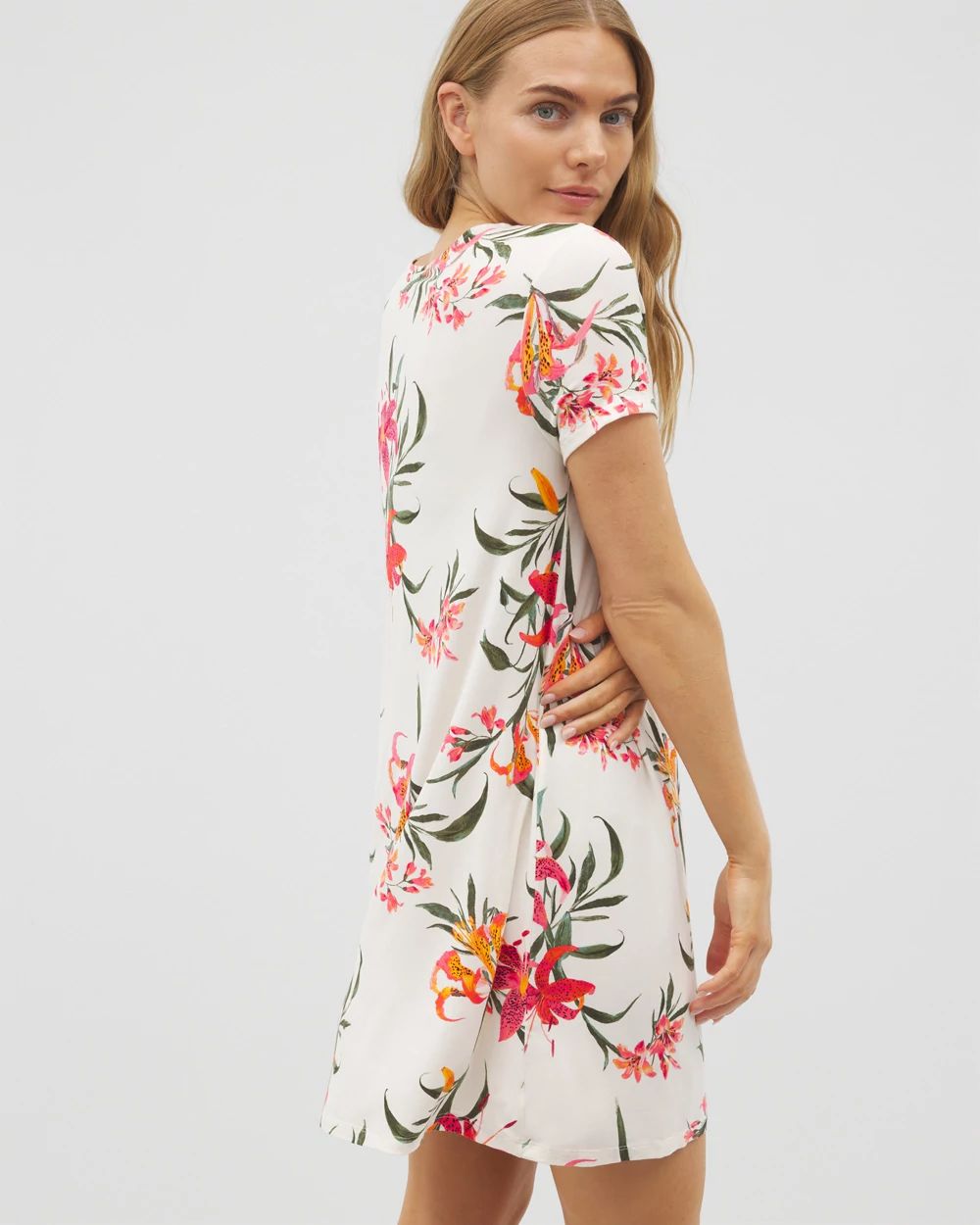 Cool Nights Short Sleeve Scoop Neck Sleepshirt