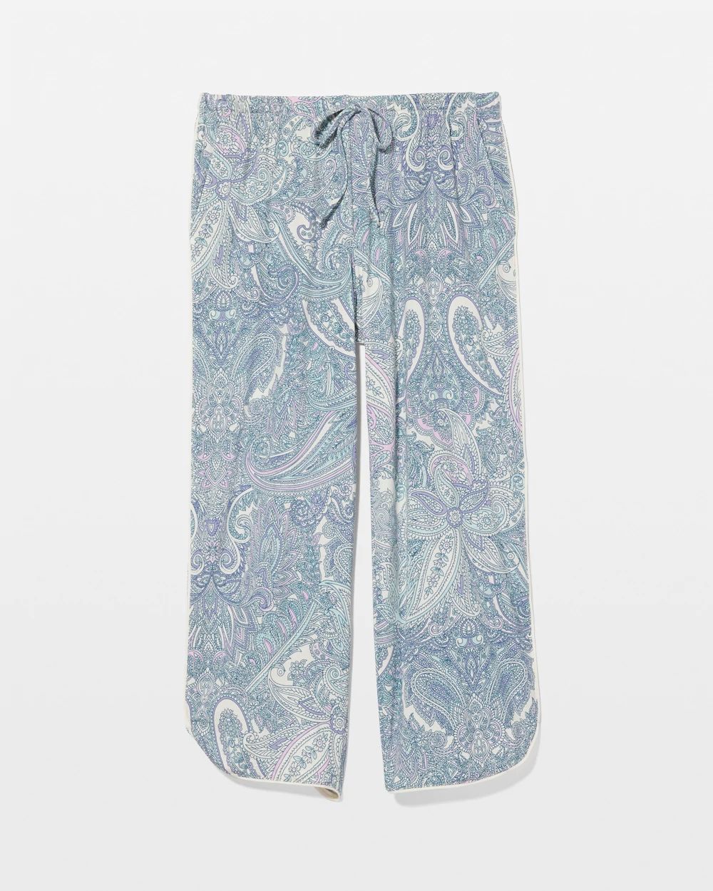 Cool Nights Piped Crop Pajama Pants