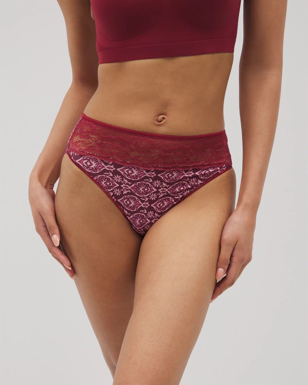 Vanishing Edge High-Leg Panty with Lace