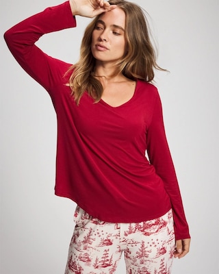 Classic Long Sleeve Pajama Top