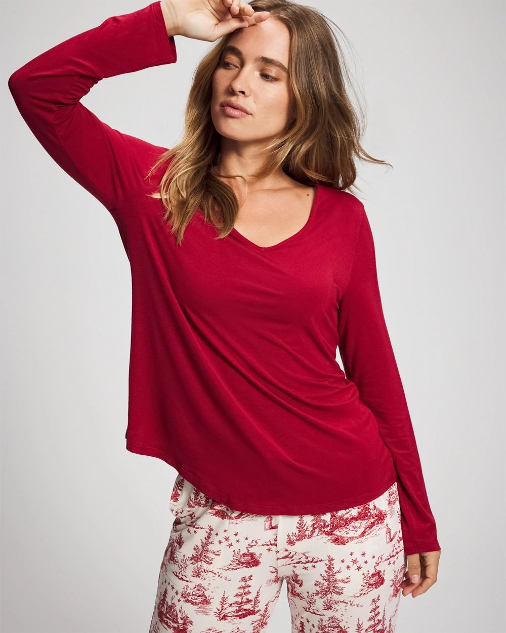 Classic Long Sleeve Pajama Top