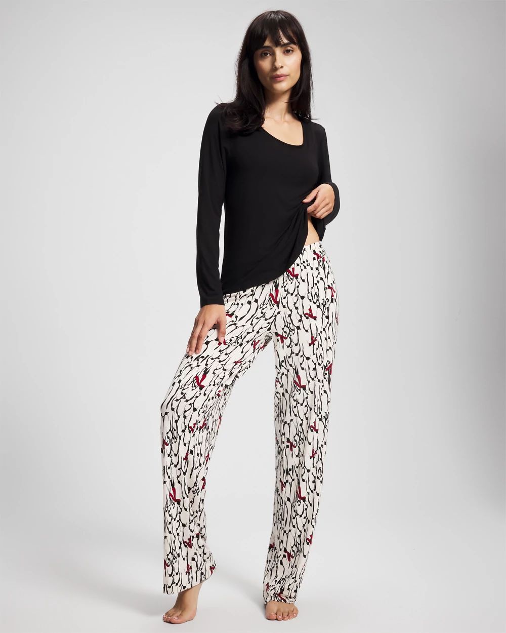 Cool Nights Packaged Long-Sleeve Pant Pajama Set