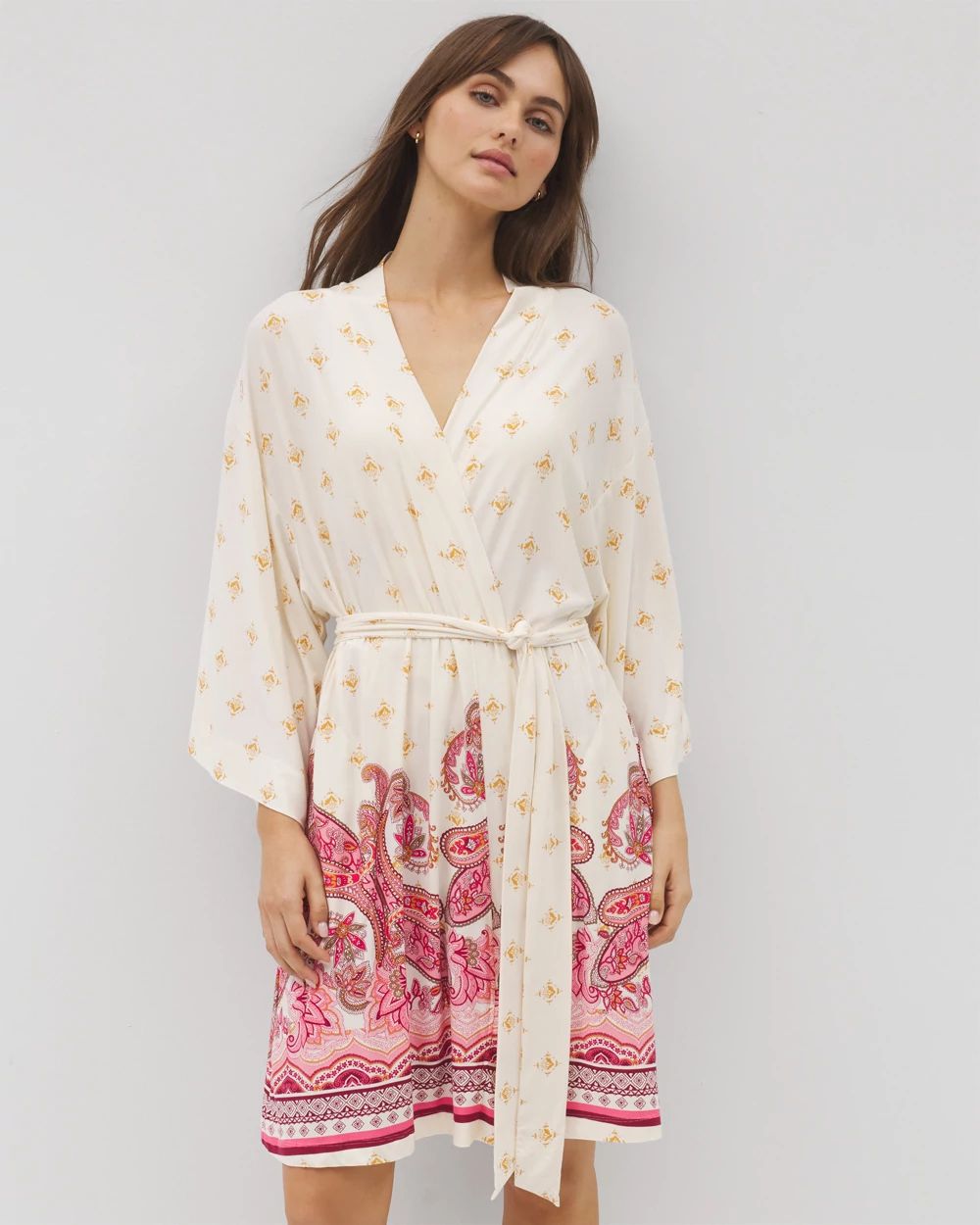 Cool Nights Kimono Short Robe