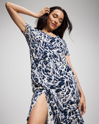 Short Sleeve Long Sleepshirt click to view larger image.