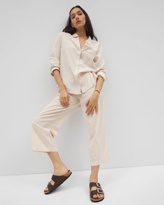 Beach Cotton Crop Pant