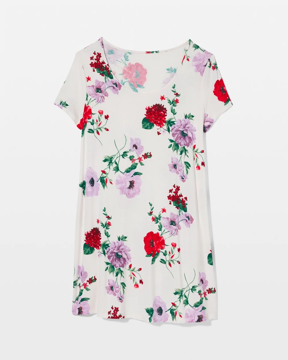 Cool Nights Short Sleeve Scoop Neck Sleepshirt
