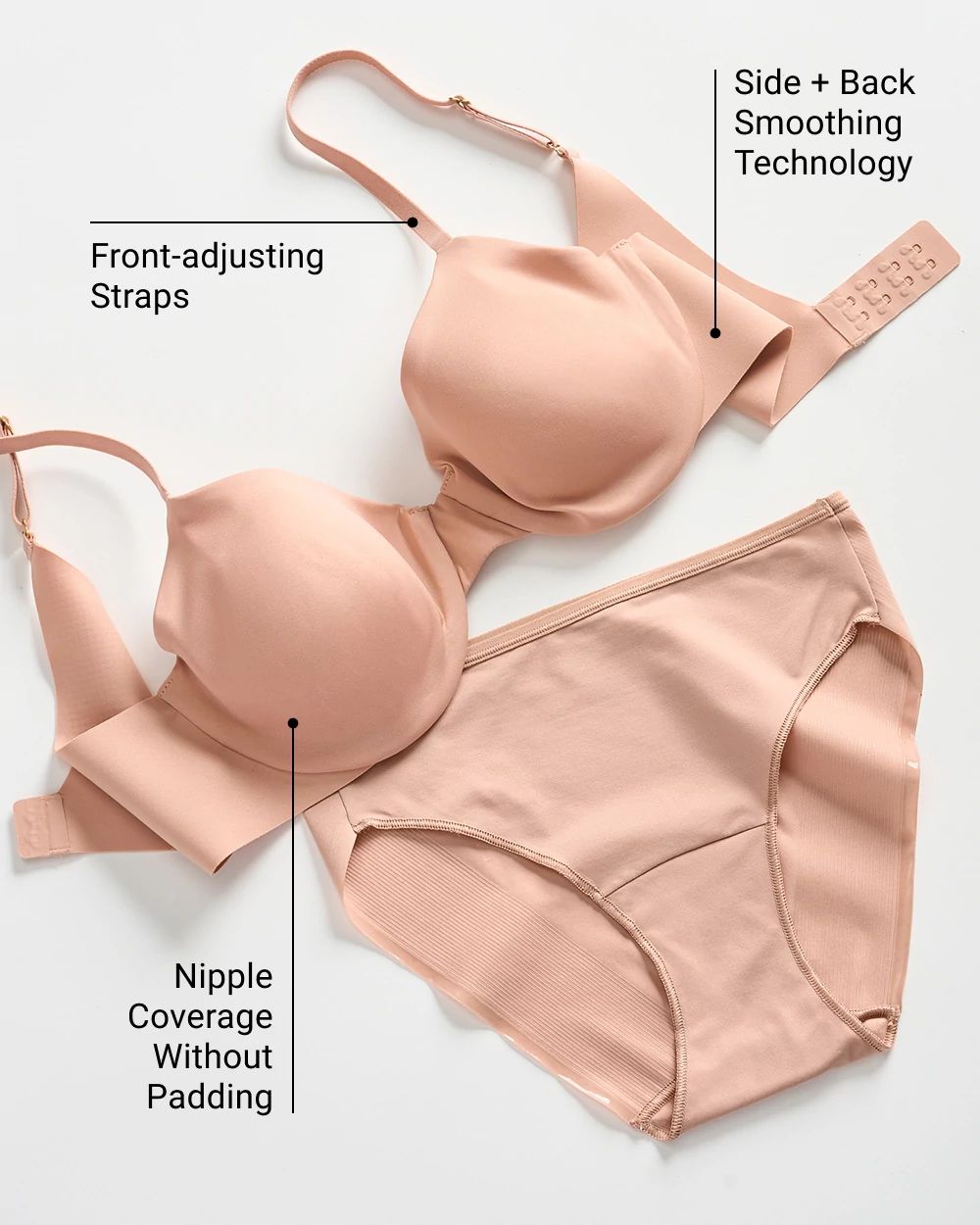 Unlined Perfect Coverage Bra click to view larger image.