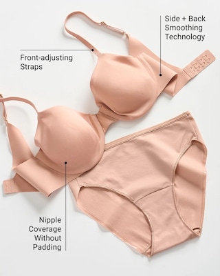 Unlined Perfect Coverage Bra click to view larger image.