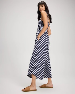 Cotton Ruched Bodice Jumpsuit click to view larger image.