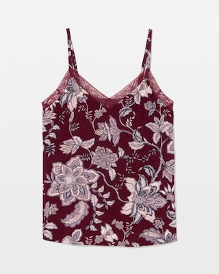 Lace Trim Pajama Cami click to view larger image.