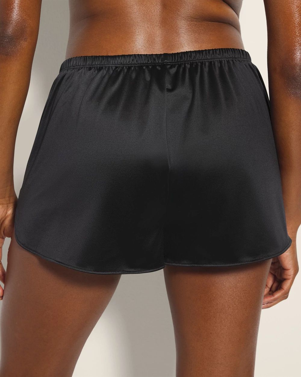 Stretch Luster Knit Pajama Shorts