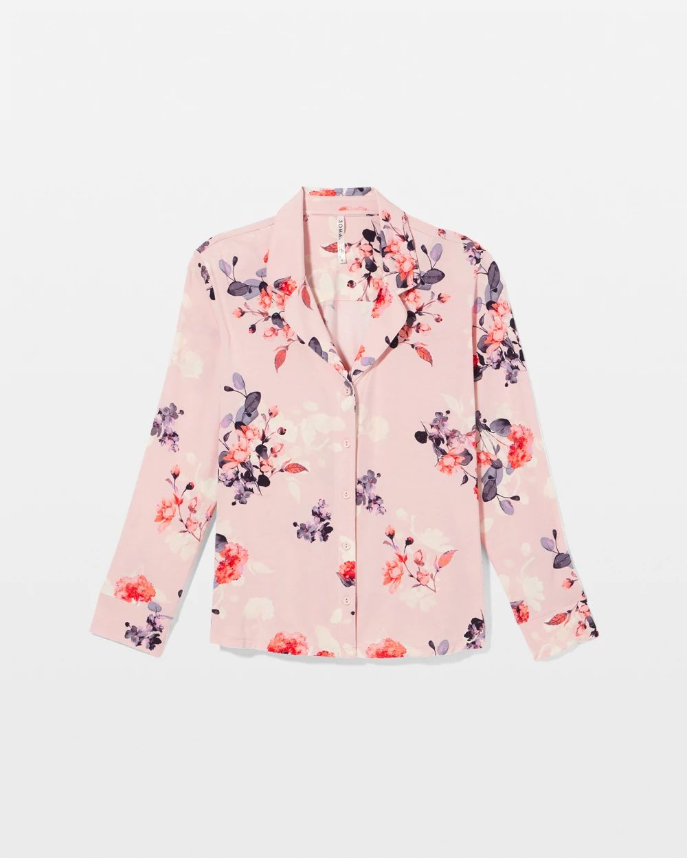 Cool Nights Long Sleeve Notch Collar