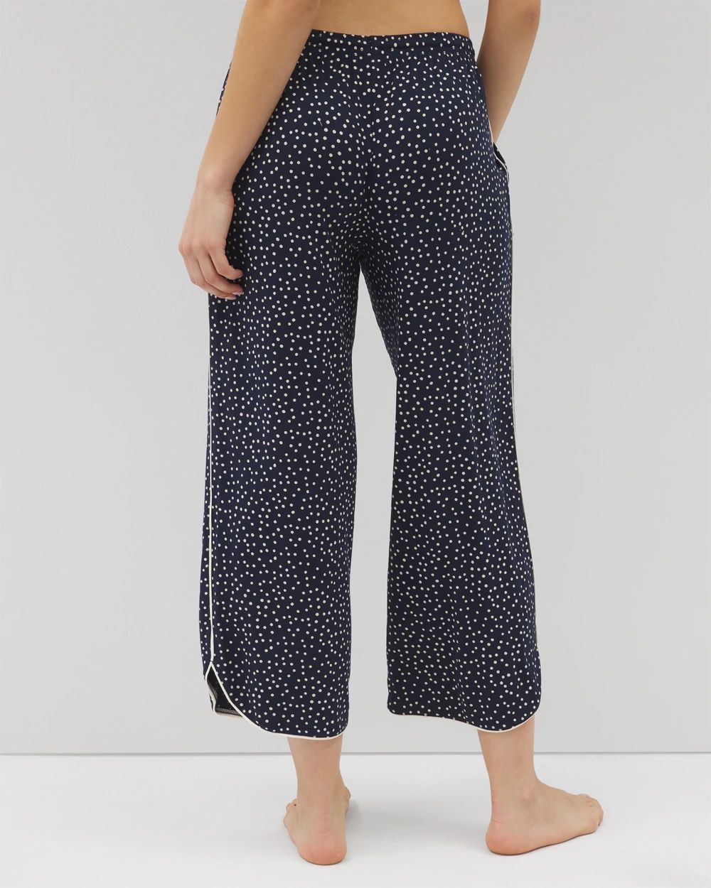 Cool Nights Piped Crop Pajama Pants