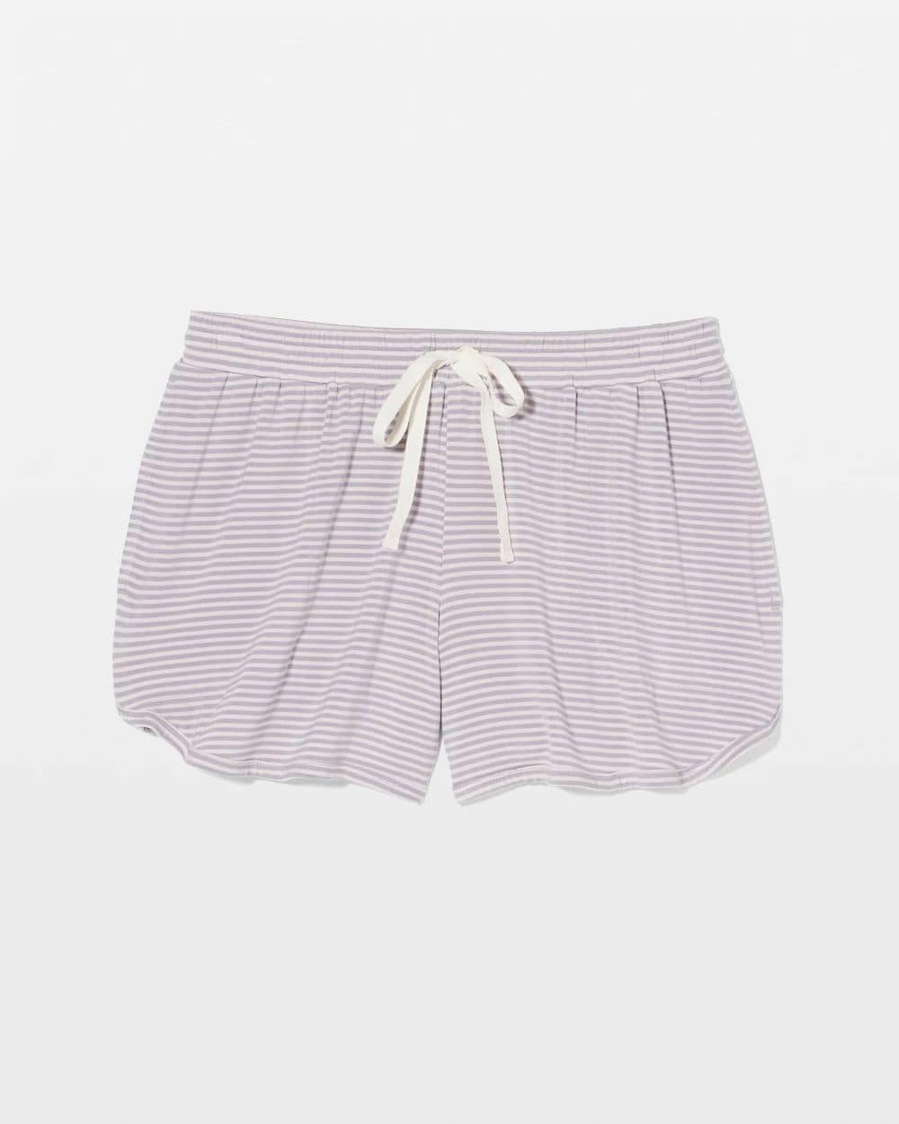 Curved Hem Pajama Shorts click to view larger image.