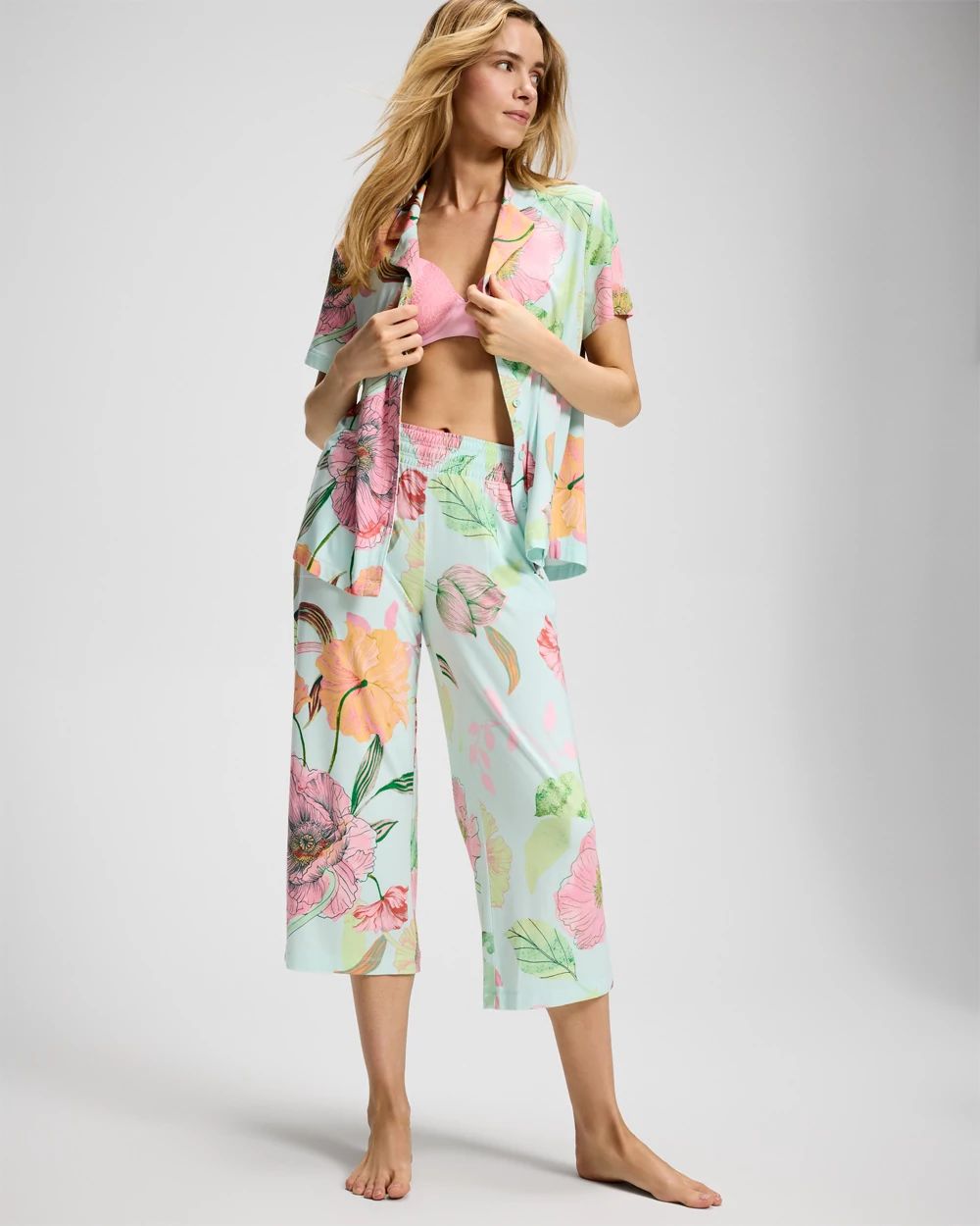 Cool Nights Cropped Pajama Pants