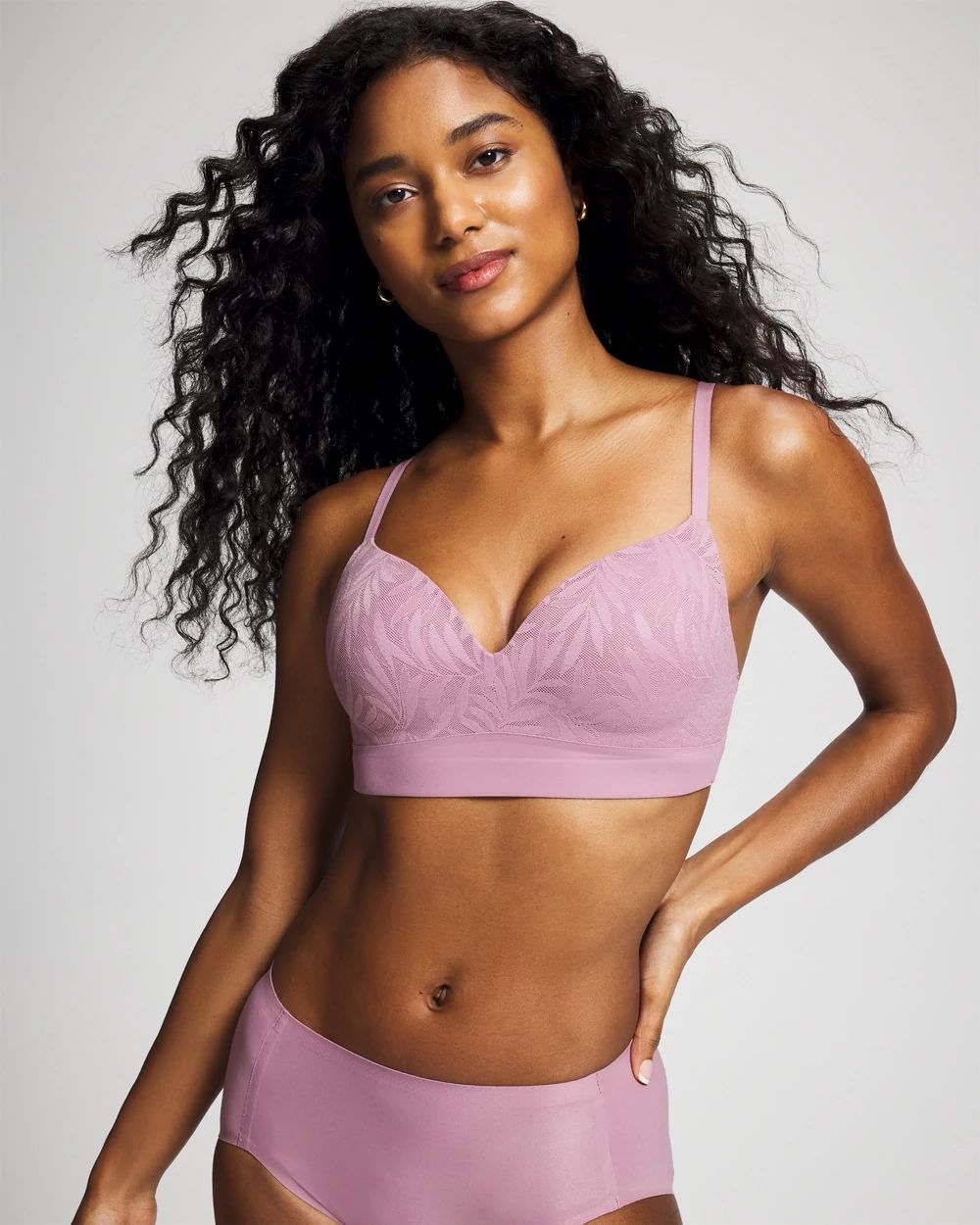 Wireless Bra with Lace click to view larger image.