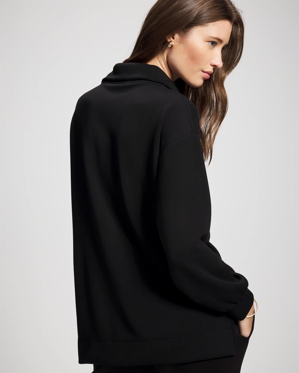 Luxe Modal Quarter Zip Sweatshirt