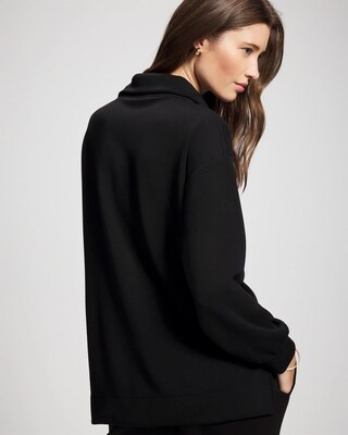 Modern Modal Quarter Zip Sweatshirt click to view larger image.