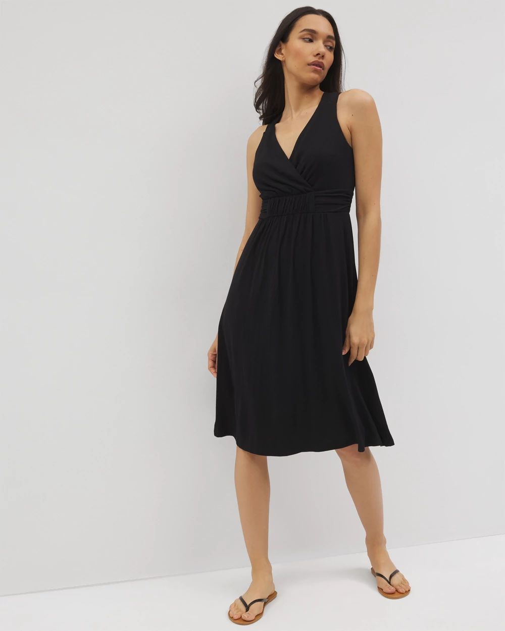 Soft Jersey Cross Back Strap Bra Dress