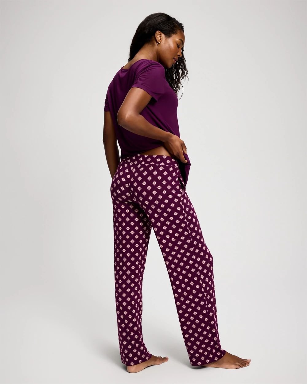 Short Sleeve + Pant Pajama Set click to view larger image.