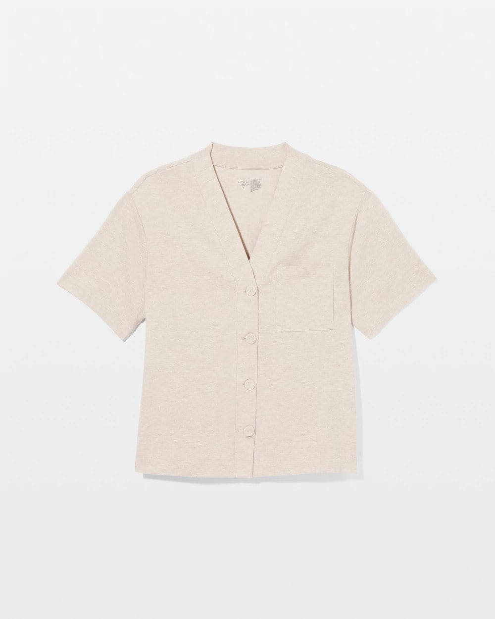 Button-Front Pajama Tee