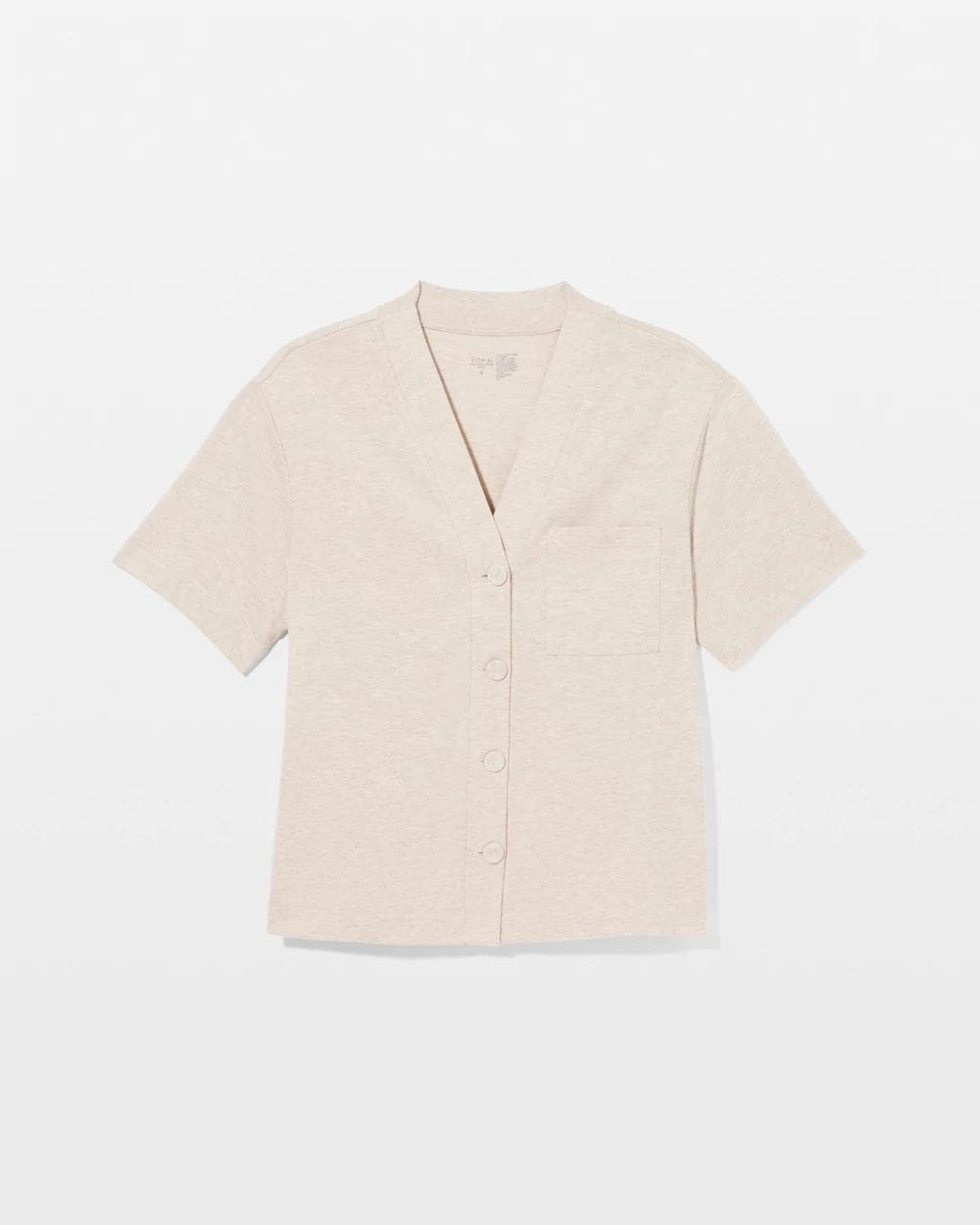 Most Loved Cotton Button-Front Pajama Tee