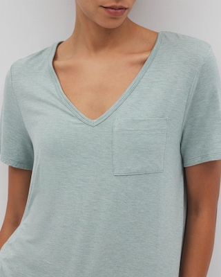 Short Sleeve Pajama Tunic Tee click to view larger image.