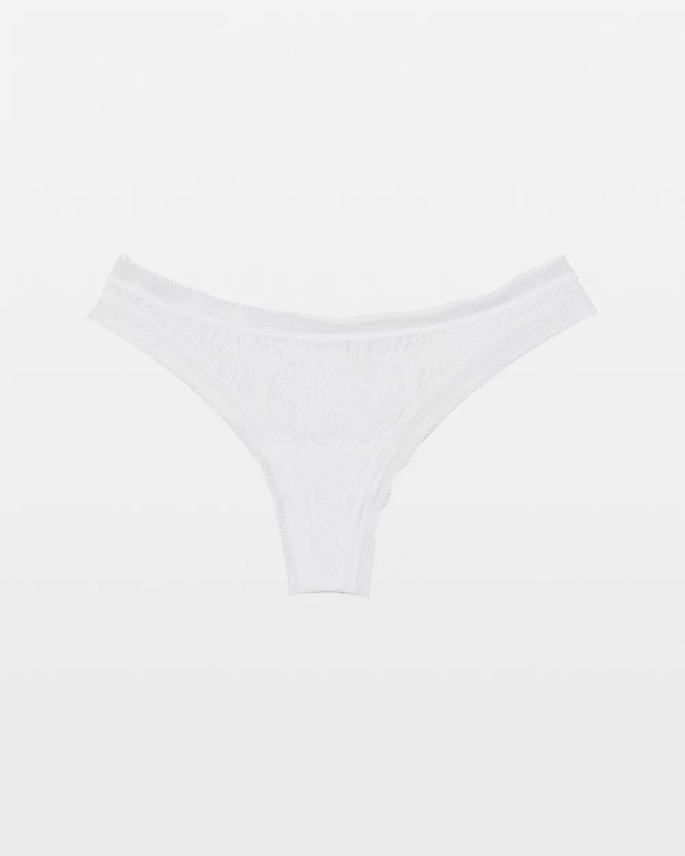 Soma Thong Panty with Stretch Lace click to view larger image.