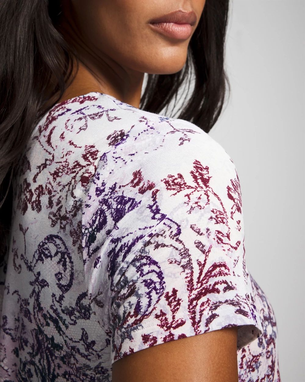 Short Sleeve Scoop Neck Sleepshirt click to view larger image.