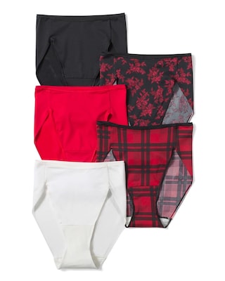 Edge High-Leg Brief Panty 5 Pack