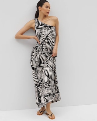 One-Shoulder Maxi Bra Dress