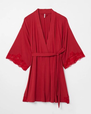 Lace Short Robe