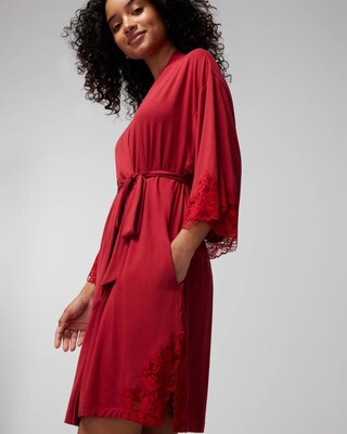 Lace Short Robe