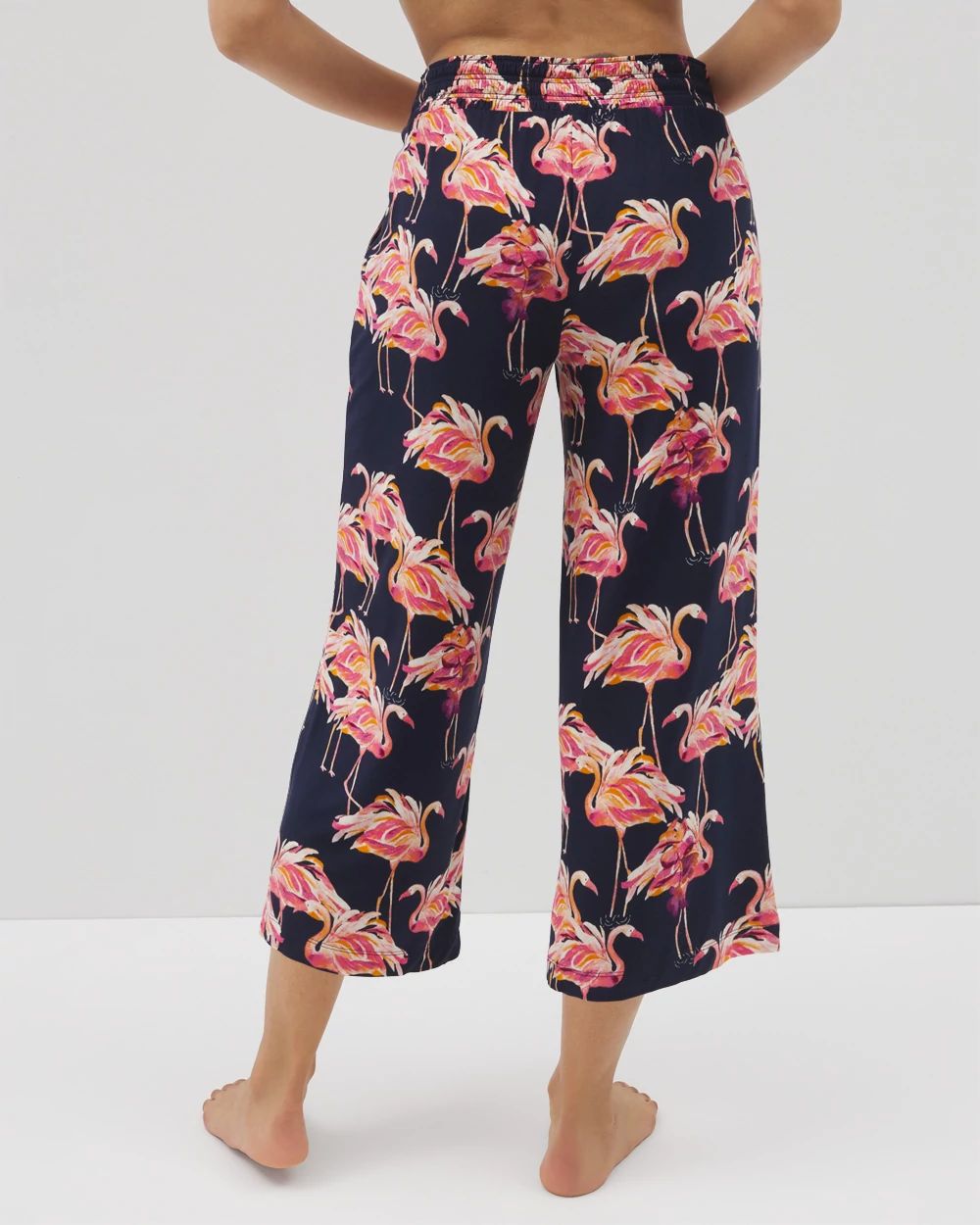 Cropped Pajama Pants click to view larger image.