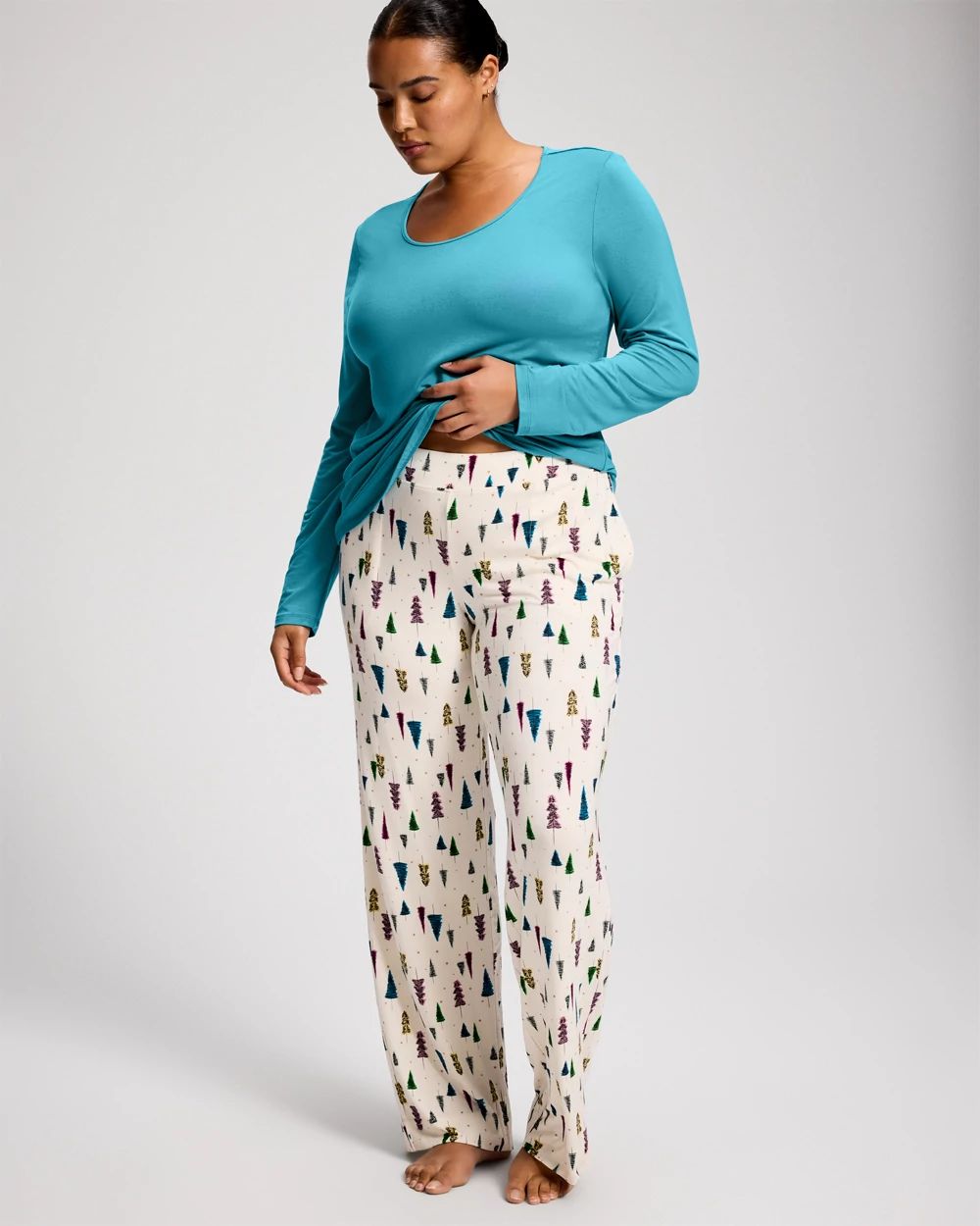 Cool Nights Packaged Long-Sleeve Pant Pajama Set