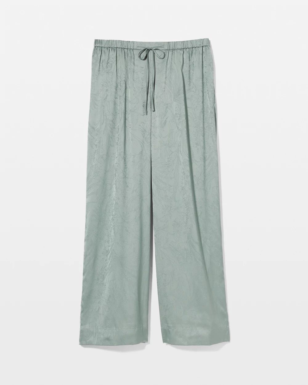 Jacquard Wide-Leg Pajama Pants