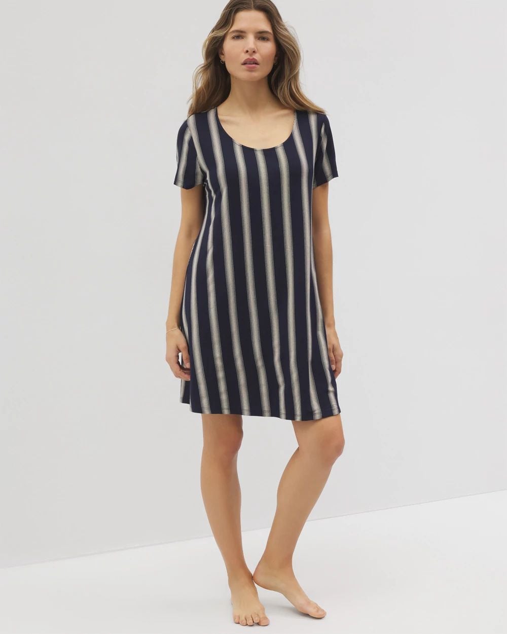 Cool Nights Short Sleeve Scoop Neck Sleepshirt