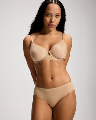 Lightly Lined Smooth Lace Perfect Coverage Bra click to view larger image.